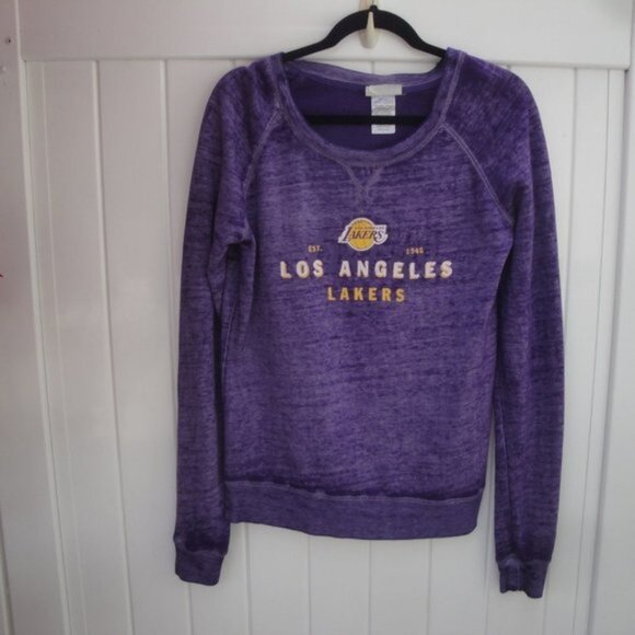 NBA Brand Los Angeles Lakers Top Purple and Yellow Pullover - Picture 1 of 4